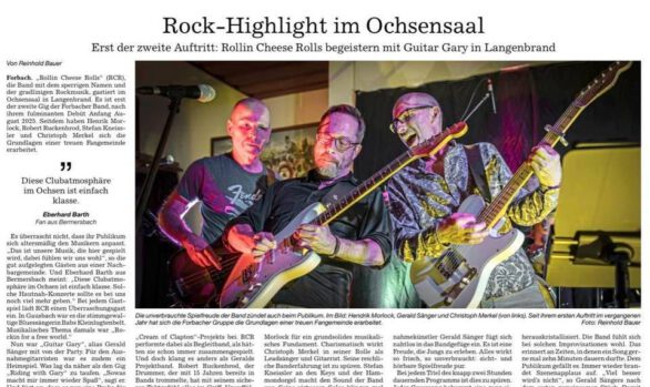 Rock-Highlight im Ochsensaal